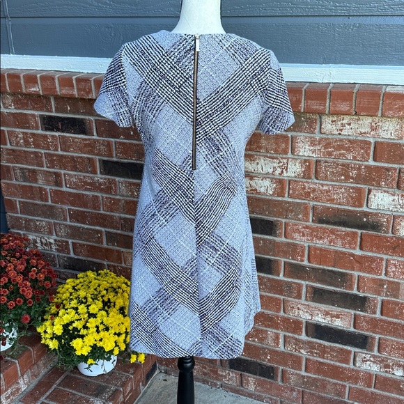 Calvin Klein Women's Cuffed Sleeve Mock Neck Short Shift Dress Size 8 - Picture 6 of 9